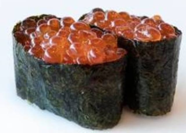 Salmon Roe (Ikura) Nigiri.