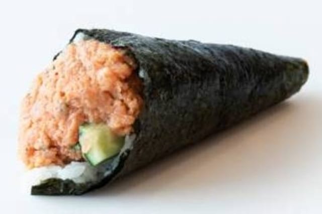 Spicy Tuna Hand Roll.